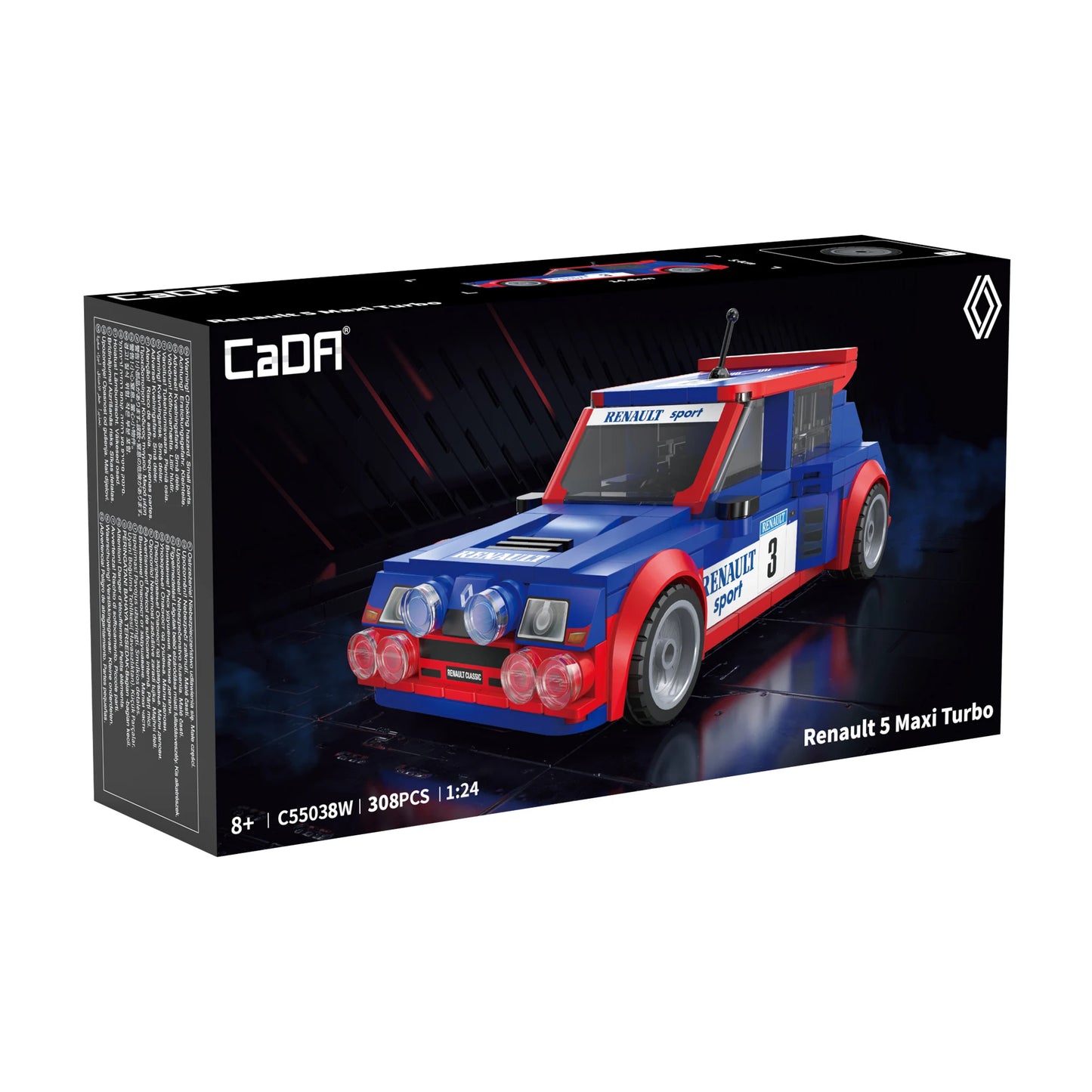 R5 Maxi Turbo – L'icona leggendaria dei rally | 308 pezzi 1:24