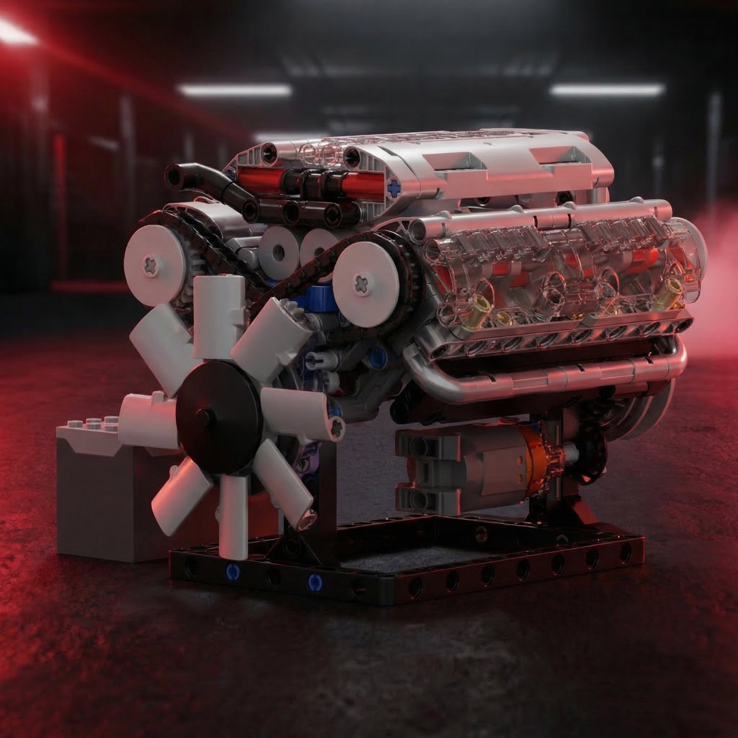 Moteur V8 Motorisé - Kit d'Ingénierie Dynamique | 535 pièces