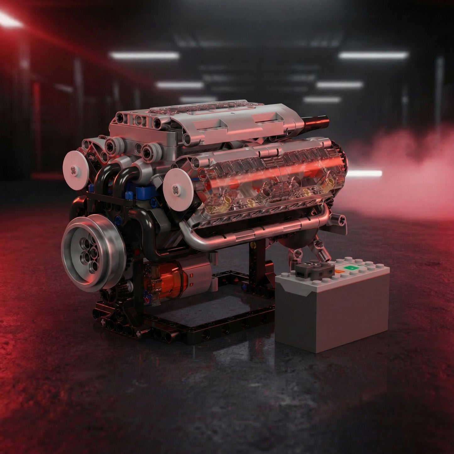 Moteur V8 Motorisé - Kit d'Ingénierie Dynamique | 535 pièces