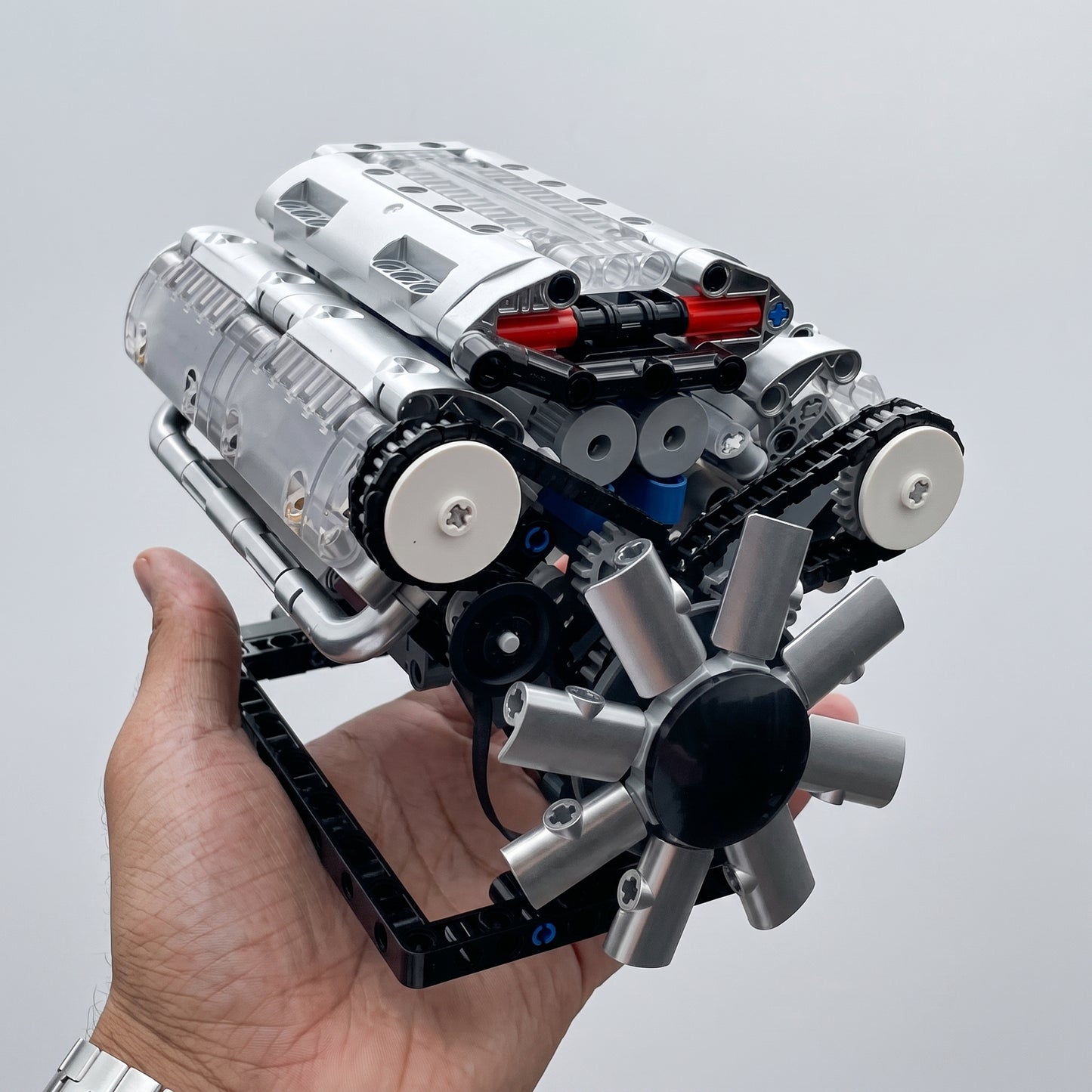Motore V8 Funzionante - Kit di Ingegneria Dinamica | 535 pezzi