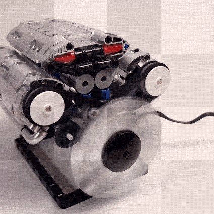 Moteur V8 Motorisé - Kit d'Ingénierie Dynamique | 535 pièces