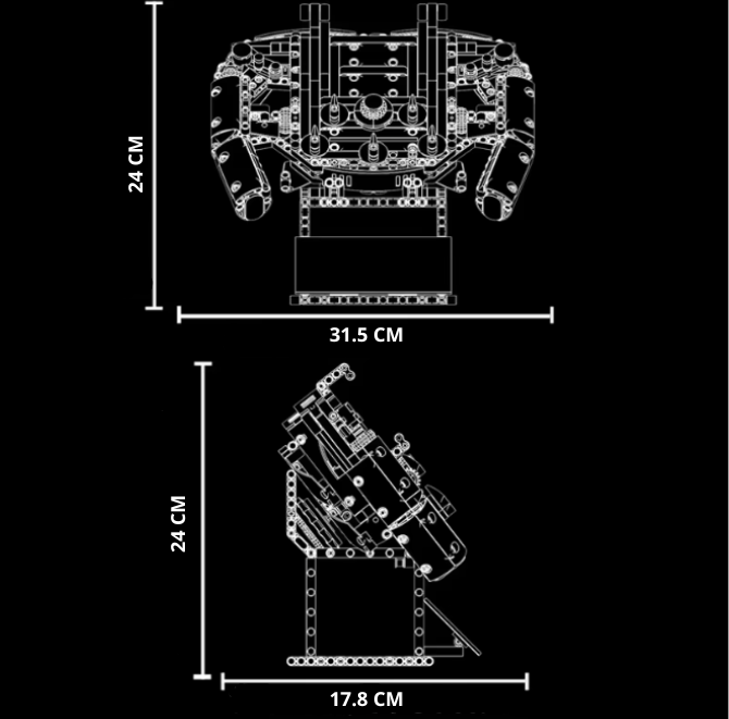 Kit di costruzione Volante F1 Paddock™ | 833 pezzi